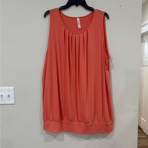 Zenana Premium Coral Sleeveless Women's Top